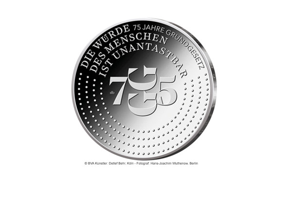 20 Euro Silbermünze 2024 Deutschland 75 Jahre Grundgesetz PP