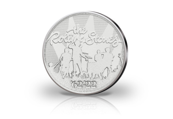 2 Pfund Silbermünze 2022 Großbritannien Rolling Stones