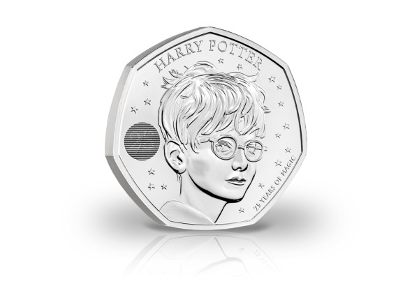 50 Pence 2022 Großbritannien Harry Potter st im Blister
