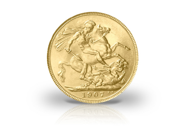 1 Sovereign Goldmünze 1902-1910 Großbritannien Edward VII