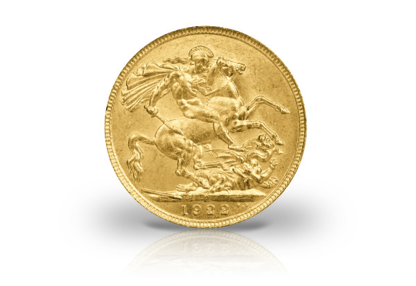 1 Sovereign Goldmünze 1911-1928 Großbritannien Georg V.