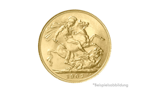 Großbritannien 1 Sovereign Goldmünze u. Wahl