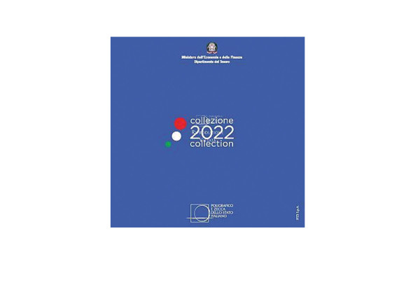 Kursmünzensatz 2022 Italien st im Blister
