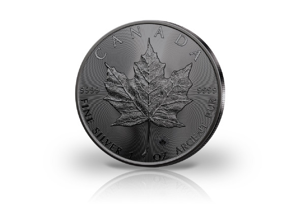 Maple Leaf 1 oz Silber 2022 Kanada veredelt mit Ruthenium