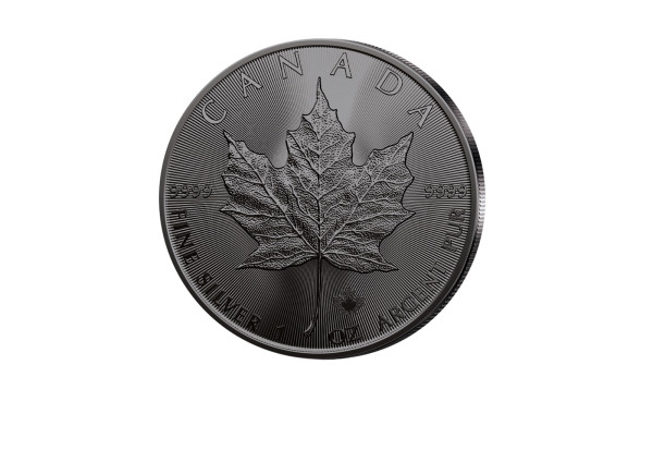 Maple Leaf 1 oz Silber 2023 Kanada veredelt mit Ruthenium
