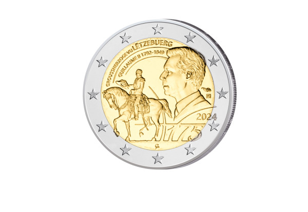 2 Euro 2024 Luxemburg 175. Todestag von Wilhelm II.