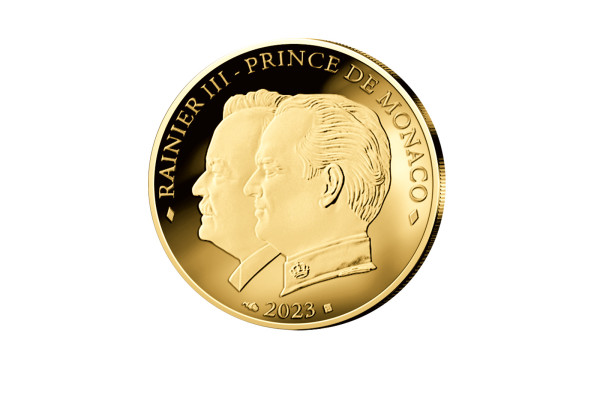 50 Euro Goldmünze 2023 Monaco 100. Geburtstag Rainier III. PP