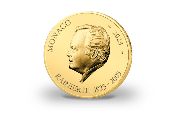 50 Euro Goldmünze 2023 Monaco 100. Geburtstag Rainier III. PP