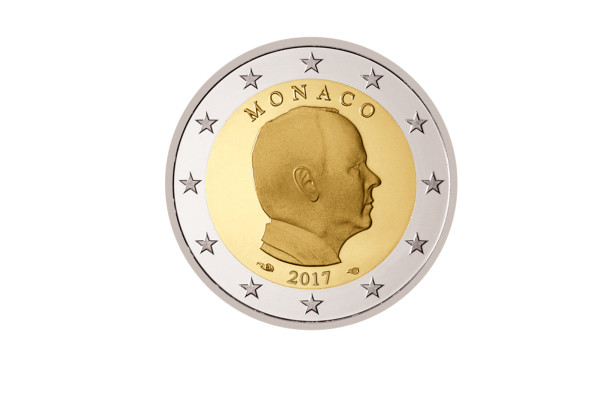 2 Euro 2017 Monaco Kursmünze Fürst Albert II. bfr.