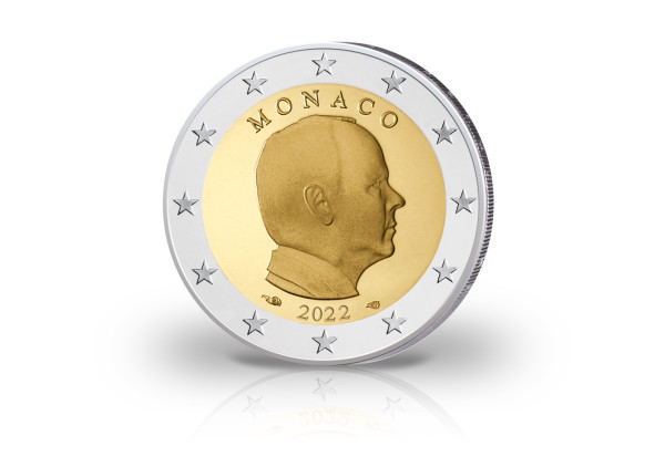 2 Euro 2022 Monaco Kursmünze Fürst Albert II.