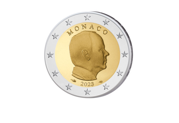 2 Euro 2023 Monaco Kursmünze Fürst Albert II.