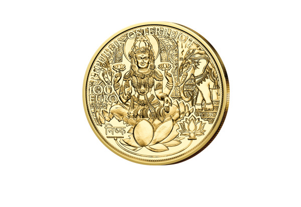 100 Euro Goldmünze 2023 Österreich Das goldene Indien PP im Etui