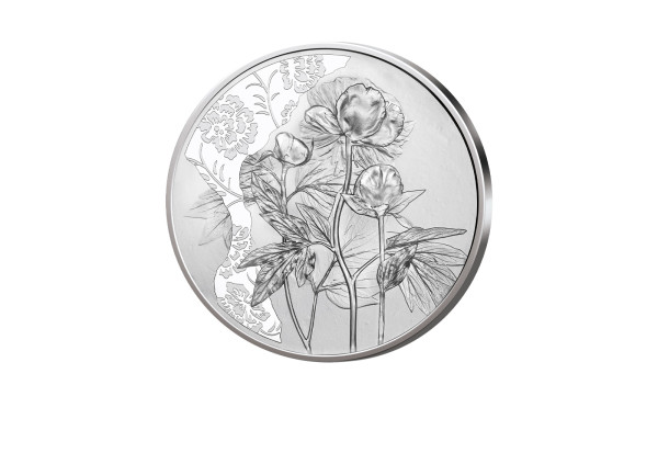 10 Euro 1/2 oz Silber 2024 Österreich Pfingstrose hgh