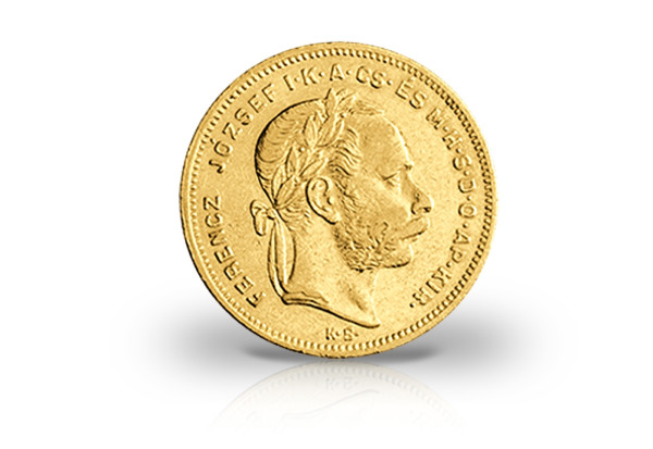 8 Forint Goldmünze 1870-1891 Österreich-Ungarn Franz Joseph I., ungarischer Reichsteil