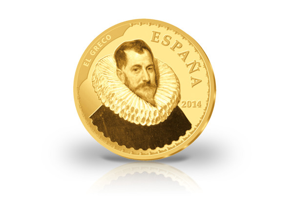400 Euro Goldmünze 2014 Spanien El Greco PP im Etui