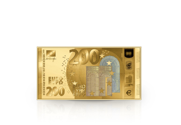 Goldbarren 200 Euro Schein