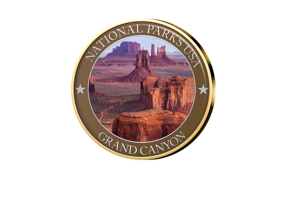 1/2 Dollar USA Grand Canyon Serie National Parks USA mit Farbmotiv