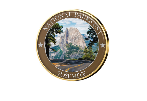1/2 Dollar USA Yosemite Serie National Parks USA mit Farbmotiv
