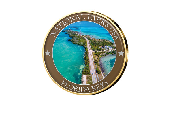 1/2 Dollar USA Florida Keys Serie National Parks USA mit Farbmotiv