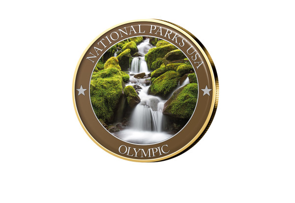 1/2 Dollar USA Olympic Serie National Parks USA mit Farbmotiv