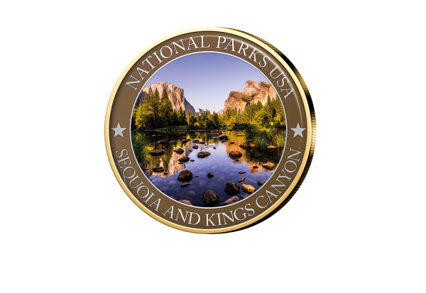 1/2 Dollar USA Sequoia and Kings Canyon Serie National Parks USA mit Farbmotiv