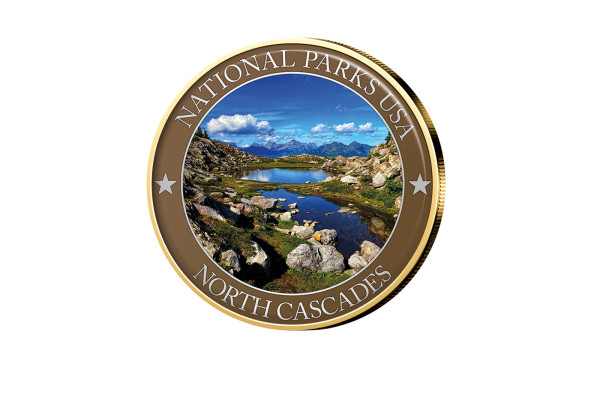 1/2 Dollar USA North Cascades Serie National Parks USA mit Farbmotiv