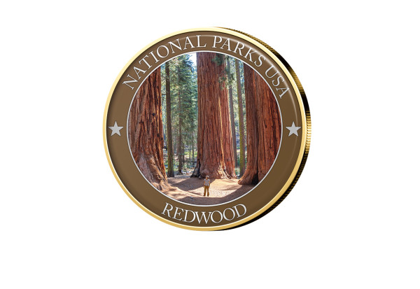 1/2 Dollar USA Redwood Serie National Parks USA mit Farbmotiv