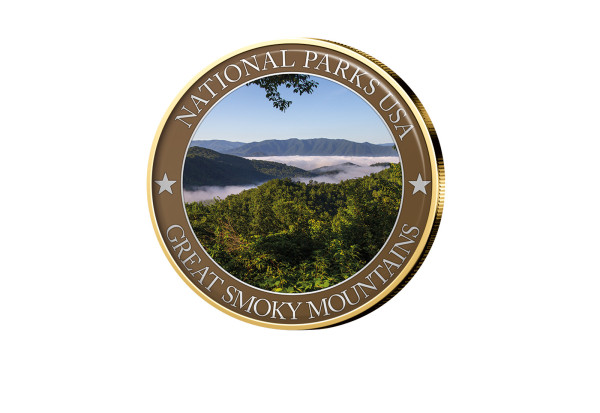 1/2 Dollar USA Great Smoky Mountains Serie National Parks USA mit Farbmotiv