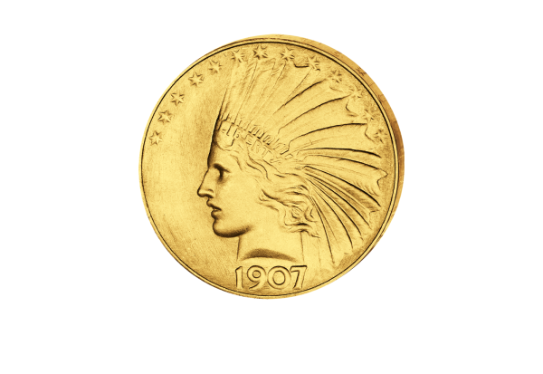 10 Dollar USA 1907 Indian Head Lady Liberty