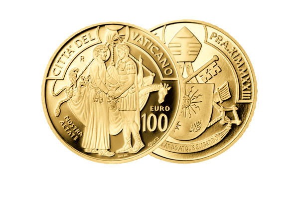 100 Euro Goldmünze 2023 Vatikan Nostra Aetate PP