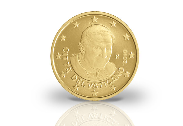 50 Cent Jahrgang unserer Wahl Vatikan in Coincard