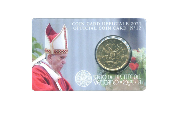 50 Cent Vatikan 2021 in Coincard