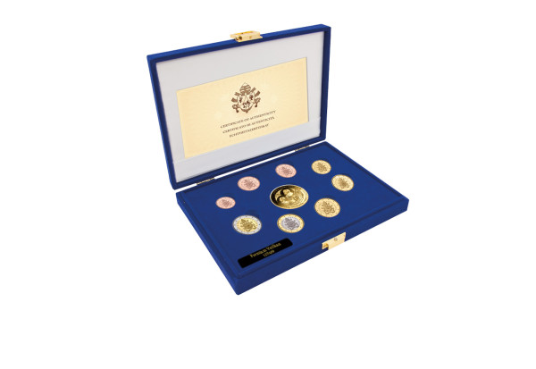 Kursmünzensatz Vatikan 2018 st inkl. Goldausgabe