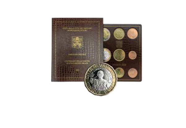 Kursmünzensatz 2023 Vatikan st inkl. 5 Euro Münze