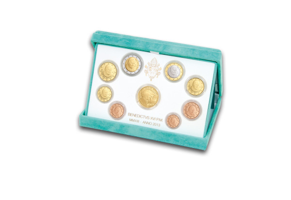 Kursmünzensatz 2013 Vatikan PP inkl. 50 Euro Münze