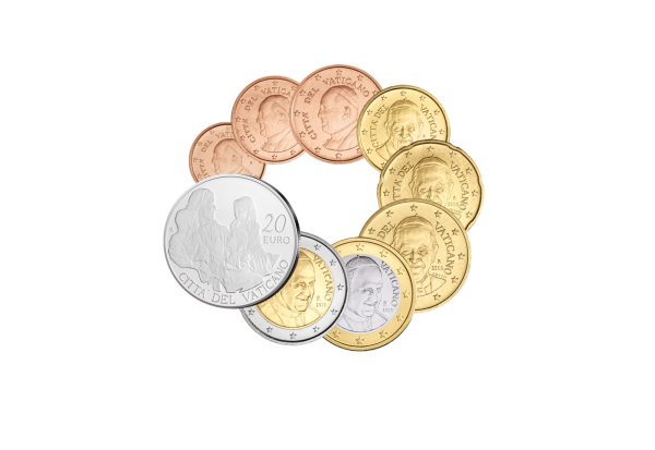 Vatikan Kursmünzensatz 2015 PP inkl. 20 Euro Silber