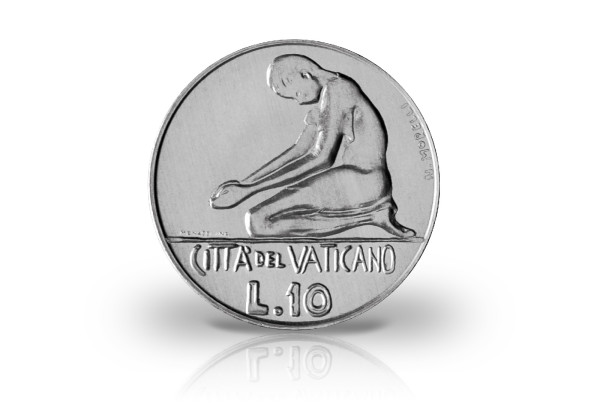 10 Lire 1978 Vatikan Papst Paul VI. Betender Junge