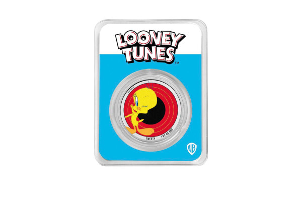 Looney Tunes™ Tweety 1 oz Silber 2023 mit Farbe