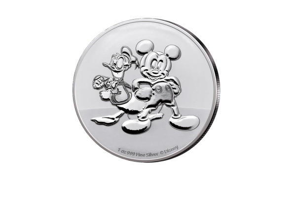 DisneyT Mickey und Donald 1 oz Silber 2023