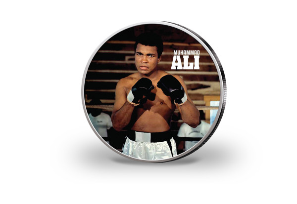 Muhammad Ali 1 oz Silber 2023 mit Farbe