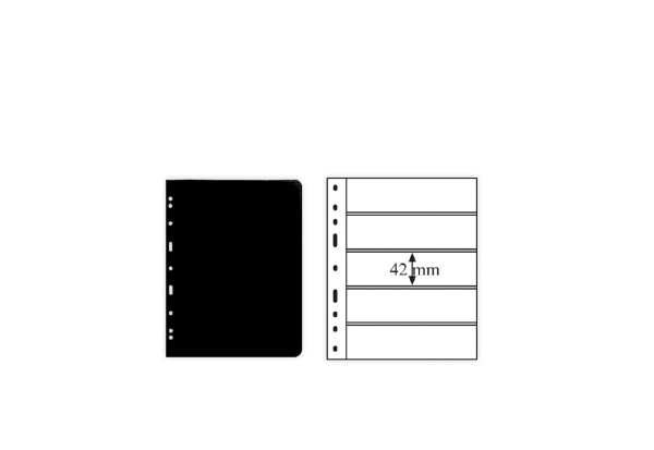OPTIMA-Hüllen für Briefmarken in Schwarz