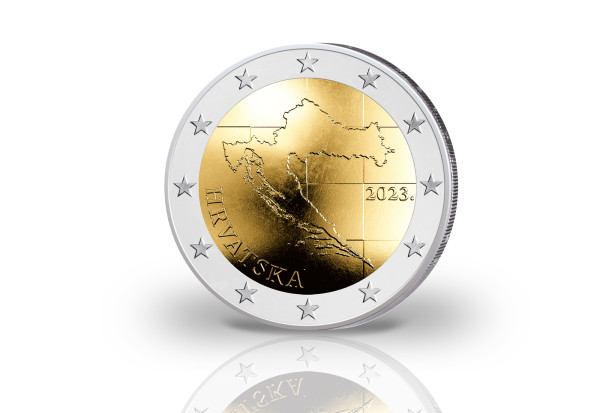 2 Euro 2023 Erste Euromünze Kroatiens