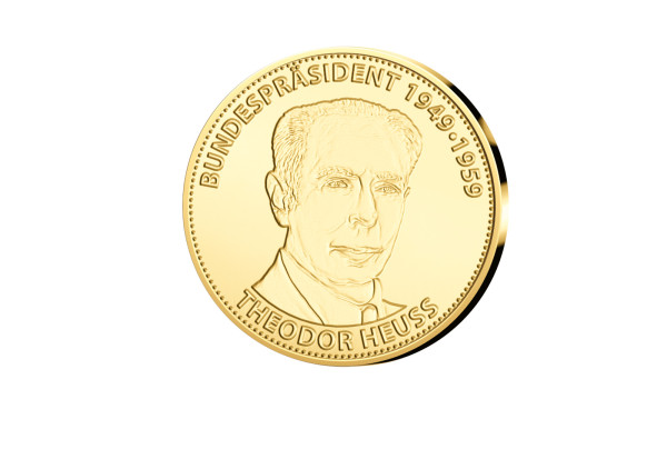 Goldausgabe 1/10 oz Bundespräsidenten Theodor Heuss