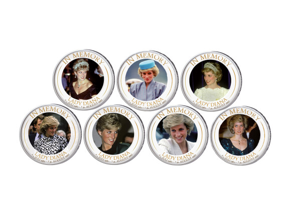Lady Diana 7er Kollektion mit Farbmotiv im Etui inkl. Zertifikat