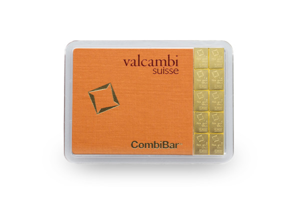Goldbarren 1 g Combibar mit 10x 1 g