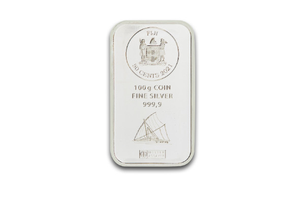 Silber Münzbarren 100 g Fiji