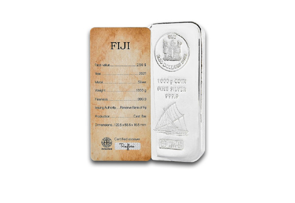 Silber Münzbarren 1 kg Fiji