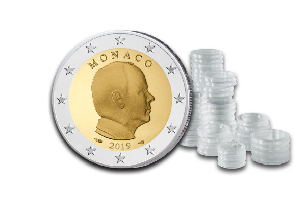 2 Euro 2019 Monaco Spar-Set inkl. 50 Kapseln