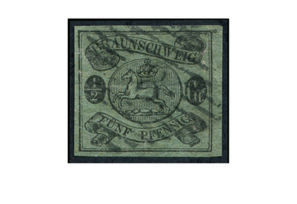 Briefmarke Altdeutschland Braunschweig Freimarke 1861 Michel-Nr. 10 gestempelt