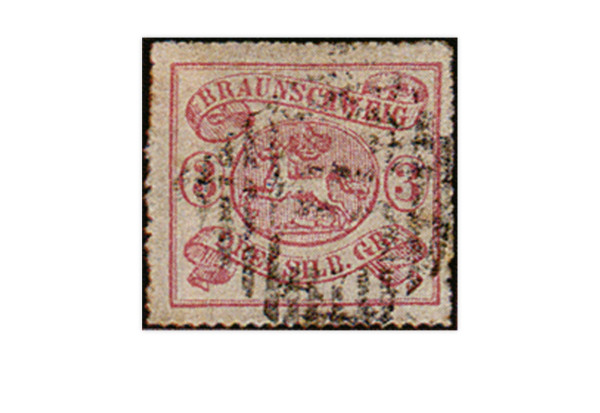 Briefmarke Altdeutschland Braunschweig Freimarke 1864 Michel-Nr. 16 gestempelt